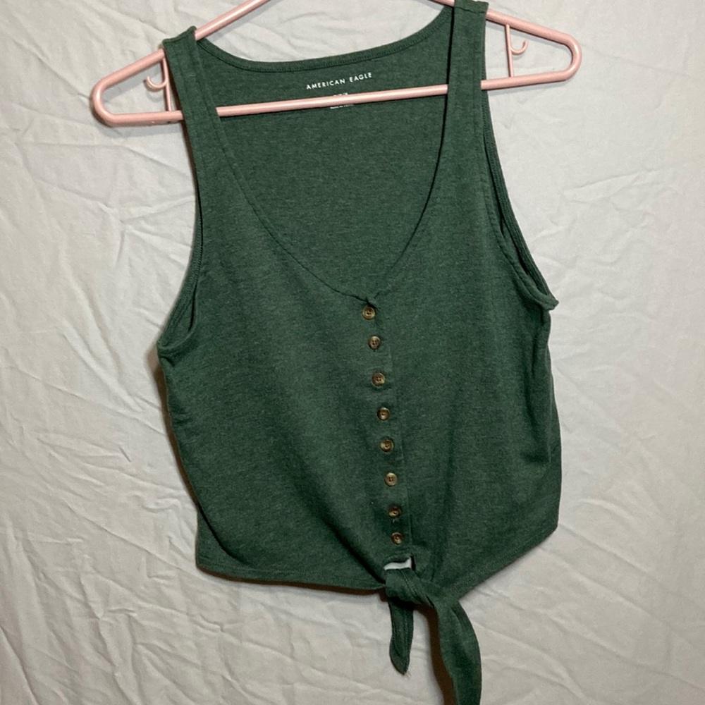 Tie front crop top